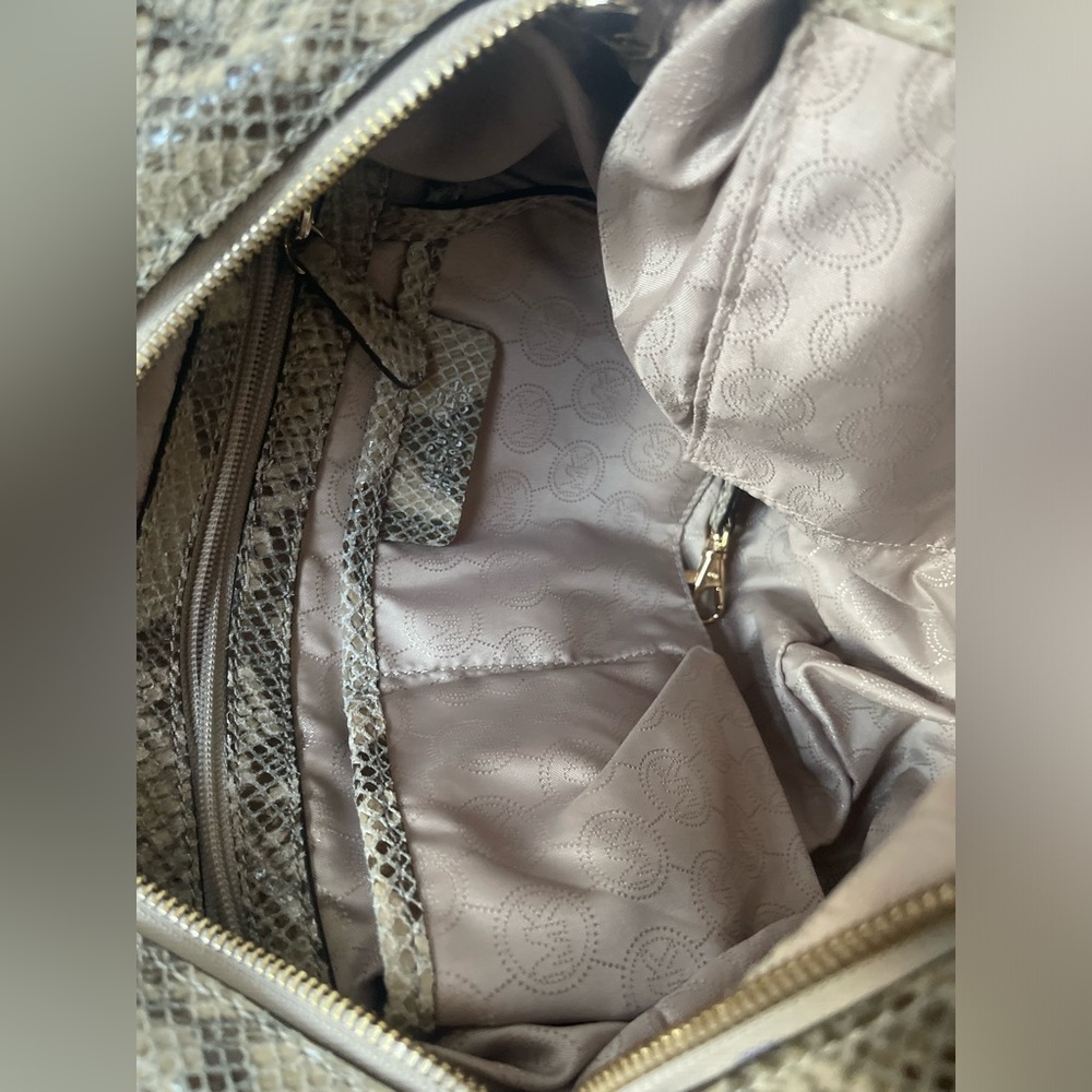 Michael Kors Python Pattern Shoulder Bag - Euc - image 7